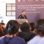 Chepe Guerrero entrega barda perimetral en Escuela de Bachilleres UAQ de Charco Blanco