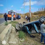 🚨🚓 Atienden volcadura en la carretera estatal 500