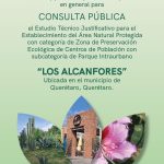 🌳 ¡Tu voz cuenta! Inicia consulta pública para declarar al Parque «Los Alcanfores» como Área Natural Protegida