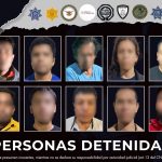 Sinergia ejecuta cateos simultáneos; cumplimenta órdenes de aprehensión y detiene a diez personas en distintos municipios del estado