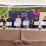 Firman SECULT y Zenbit convenio para proteger el ajolote serrano